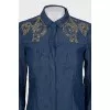 Shirt decorated with beads