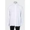 Men's straight white shirt