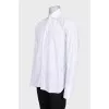 Men's straight white shirt