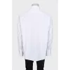 Men's straight white shirt