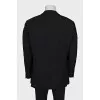 Men's straight-cut wool suit