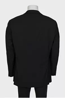 Men's straight-cut wool suit