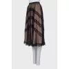 Midi skirt with mesh