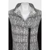 Long cardigan with a zipper