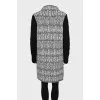 Long cardigan with a zipper
