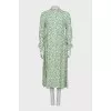 Maxi dress in green print