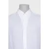 Men's white linen shirt