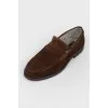 Men's loafers with fur