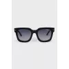 Black sunglasses with gradient lenses