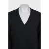 Dress with a branded logo on the back