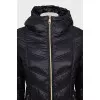 Fitted jacket with a zipper