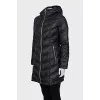 Fitted jacket with a zipper