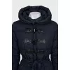 Fitted down jacket with hood