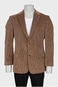 Men's straight-cut corduroy jacket