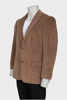 Men's straight-cut corduroy jacket