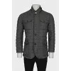Men's straight-cut wool jacket