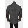 Men's straight-cut wool jacket