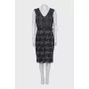Gray printed dress