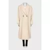 Beige wool and cashmere coat