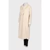 Beige wool and cashmere coat