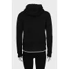 Zip-up hoodie decorated with sequins