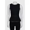 Fitted top with zipper
