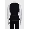 Fitted top with zipper