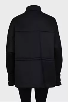 Oversized jacket with buttons