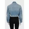 Cropped denim jacket with pockets