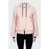 Pink jacket with a hood