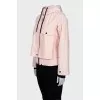 Pink jacket with a hood