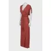 Orange wrap dress