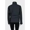 Jacket with a zipper and pockets
