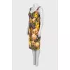 Yellow dress with floral print