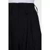 Cropped black trousers with tag