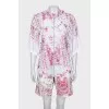 Set with printed shorts