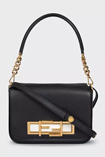 3Baguette Leather Crossbody Bag