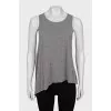 Loose top decorated with rhinestones