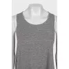 Loose top decorated with rhinestones