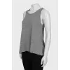 Loose top decorated with rhinestones