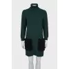 Green dress with patch pockets