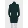Green dress with patch pockets