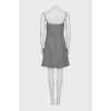 Wool dress with thin straps