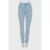 Tapered fit blue jeans