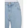 Tapered fit blue jeans