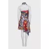 Silk dress with fringe