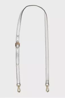 Leather crossbody with massive decor