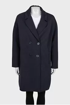 Oversized button-down coat