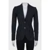 Fitted striped jacket