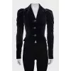 Cropped black jacket